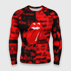 Мужской рашгард Rolling Stones logo групп