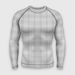 Мужской рашгард Светлый серый клетчатый