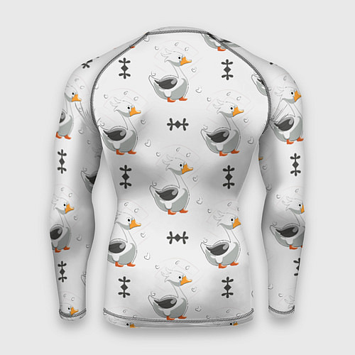Мужской рашгард Гусь и фигуры / 3D-принт – фото 2