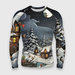 Рашгард мужской Волшебство новогодней ночи, цвет: 3D-принт