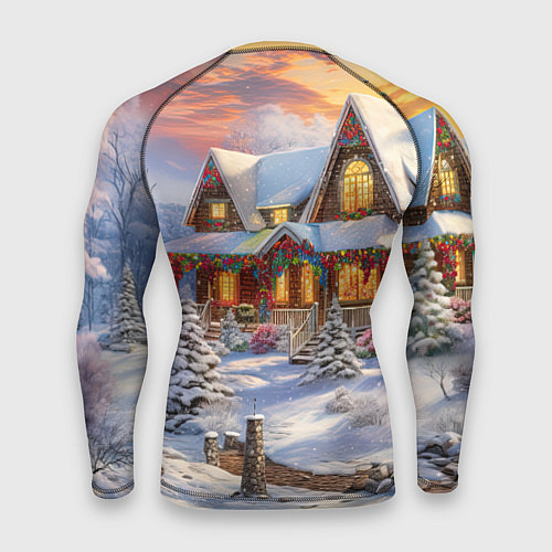 Мужской рашгард Звездная полночь подарков / 3D-принт – фото 2