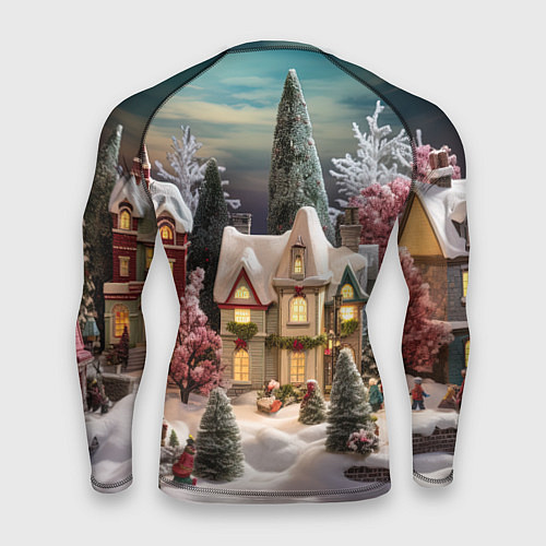 Мужской рашгард Снежное сияние ночи / 3D-принт – фото 2