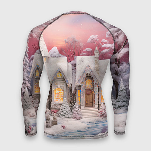 Мужской рашгард Звезды и подарки новогодней ночи / 3D-принт – фото 2