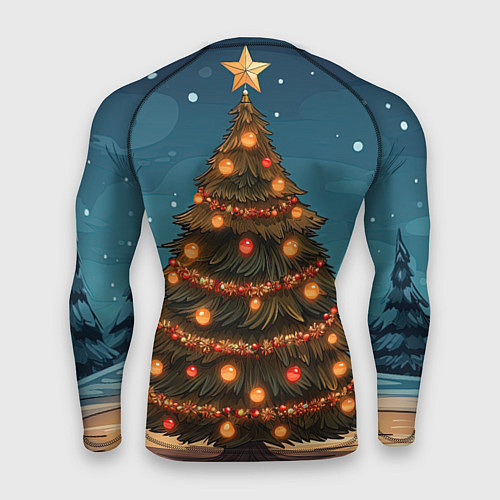 Мужской рашгард Кроха олицетворяющий зиму / 3D-принт – фото 2