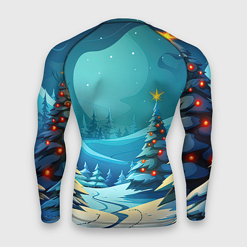 Мужской рашгард Маленький новогодний милый дракошка 2024 / 3D-принт – фото 2