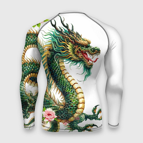 Мужской рашгард Японский дракон - ирезуми искусство / 3D-принт – фото 2