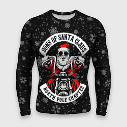 Мужской рашгард Sons of Santa Claus north pole chapter