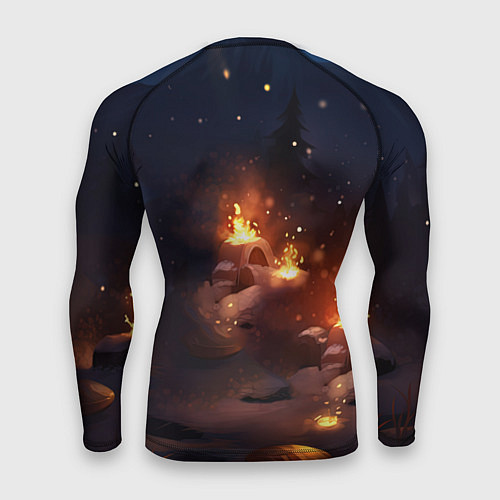 Мужской рашгард Сияющий ледяной дракон / 3D-принт – фото 2