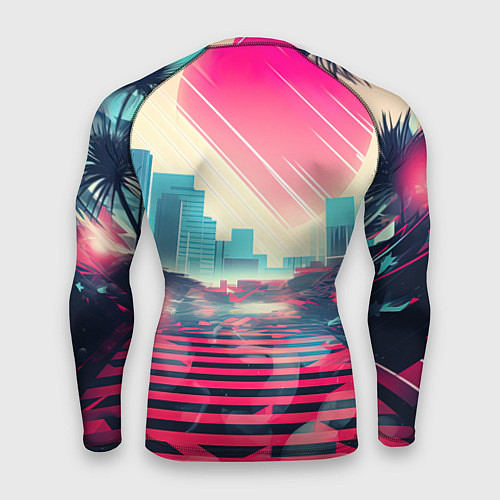 Мужской рашгард GTA 6 retro abstract / 3D-принт – фото 2