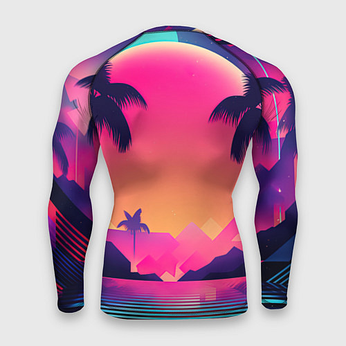 Мужской рашгард GTA 6 закат солнца / 3D-принт – фото 2