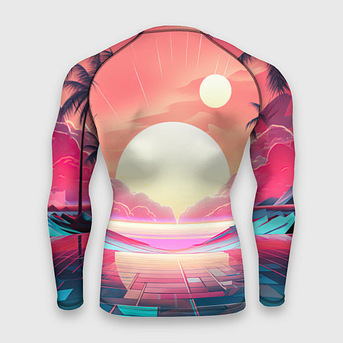 Мужской рашгард GTA 6 retro abstract / 3D-принт – фото 2