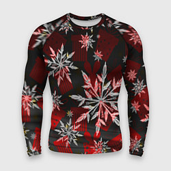 Мужской рашгард Рождественские снежинки