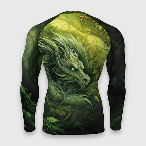 Мужской рашгард Зеленый лесной дракон 2024 / 3D-принт – фото 2