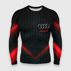 Рашгард мужской Audi stripes neon, цвет: 3D-принт