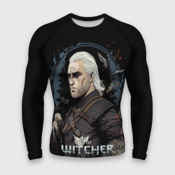 Мужской рашгард Ведьмак иллюстрация