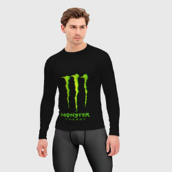 Рашгард мужской Monster energy green logo, цвет: 3D-принт — фото 2