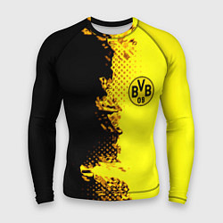 Рашгард мужской Borussia fc sport краски, цвет: 3D-принт