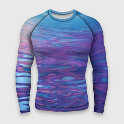 Рашгард мужской Абстрактная вода живописная, цвет: 3D-принт