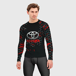 Рашгард мужской Toyota краски броня, цвет: 3D-принт — фото 2