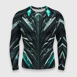 Мужской рашгард Зелёная малахитовая броня