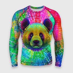 Рашгард мужской Цветная панда, цвет: 3D-принт