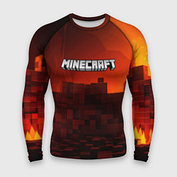 Рашгард мужской Minecraft огненные кубы, цвет: 3D-принт