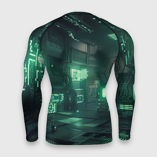 Мужской рашгард Minecraft девушка хакер / 3D-принт – фото 2