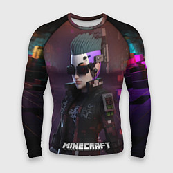Мужской рашгард Minecraft matrix woman