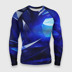 Мужской рашгард Black and blue abstract background sport style