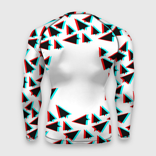 Мужской рашгард Telegram logo pattern steel / 3D-принт – фото 2