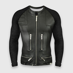 Рашгард мужской Terminator first - leather jacket, цвет: 3D-принт