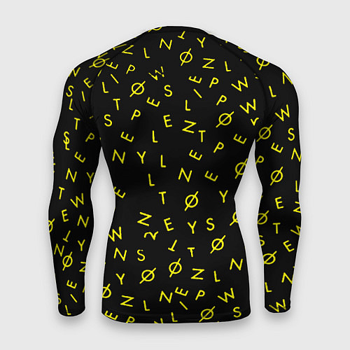 Мужской рашгард Twenty one pilots pattern rock yellow / 3D-принт – фото 2