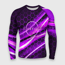 Мужской рашгард Starfield game logo neon