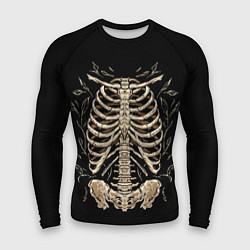 Рашгард мужской Скелет на груди, цвет: 3D-принт