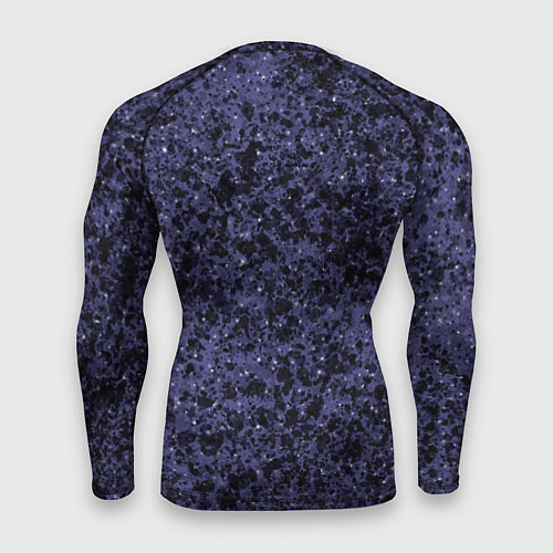 Мужской рашгард Абстракция брызги фиолетовый / 3D-принт – фото 2