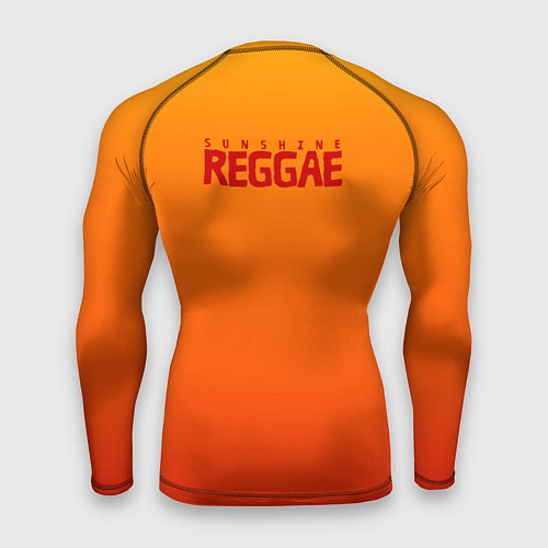 Мужской рашгард Orange sunshine reggae / 3D-принт – фото 2