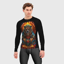Рашгард мужской Русский военный медведь солдат, цвет: 3D-принт — фото 2