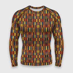 Рашгард мужской Африканский геометрический узор-паттерн, цвет: 3D-принт