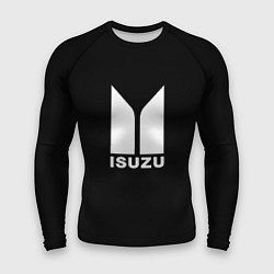 Рашгард мужской Isuzu white logo, цвет: 3D-принт
