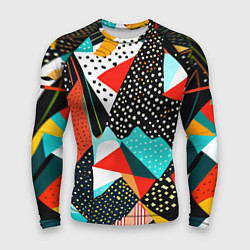 Мужской рашгард Abstract patchwork - ai art