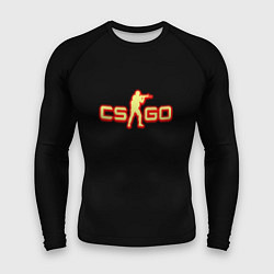 Мужской рашгард CSGO огненное лого