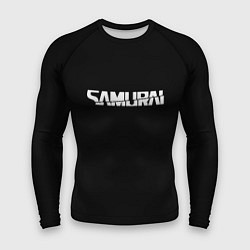 Рашгард мужской Samurai logo white, цвет: 3D-принт