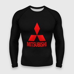 Мужской рашгард Mitsubishi red logo