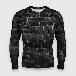Рашгард мужской Текстура темного кирпича, цвет: 3D-принт
