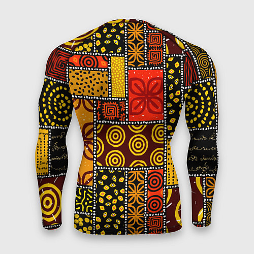 Мужской рашгард Разноцветный орнамент / 3D-принт – фото 2