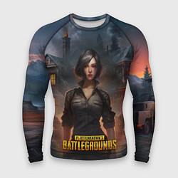 Рашгард мужской PUBG game wallpaper, цвет: 3D-принт