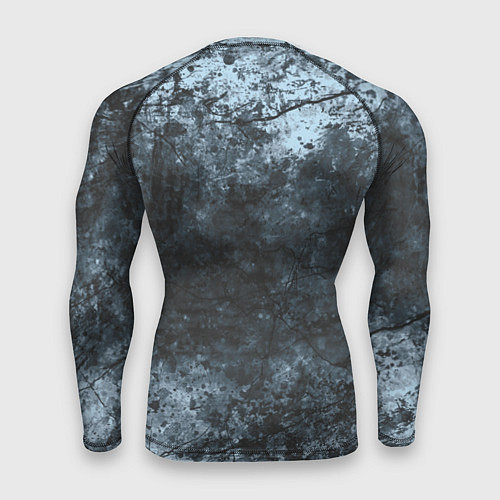 Мужской рашгард Темно-синий злой волк на абстрактном фоне / 3D-принт – фото 2