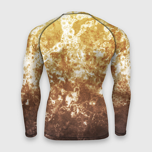 Мужской рашгард Абстракция - yellow sad weather / 3D-принт – фото 2