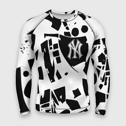 Рашгард мужской New York yankees - abstraction, цвет: 3D-принт