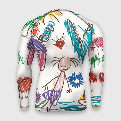 Мужской рашгард Детский принт / 3D-принт – фото 2